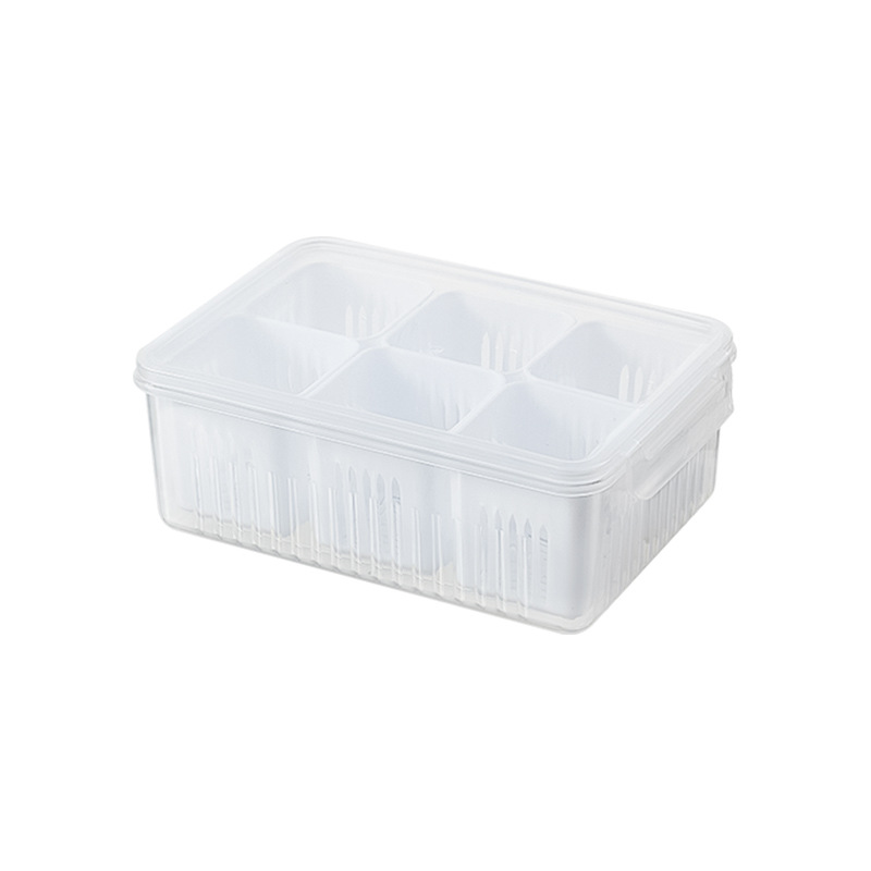 Fresh-keeping box, refrigerator, scallion, ginger and garlic, kitchen storage box, food-grade plastic fruit box set, scallion box Application Scenario
