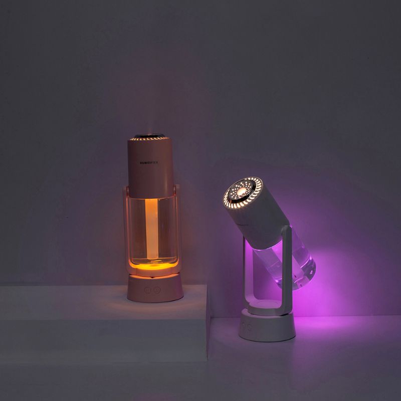 Xuanying humidifier, automatic shaking, rotating, spray, aromatherapy, atomization, seven-color night light, water replenishment device, negative ion vehicle-mounted Specification image
