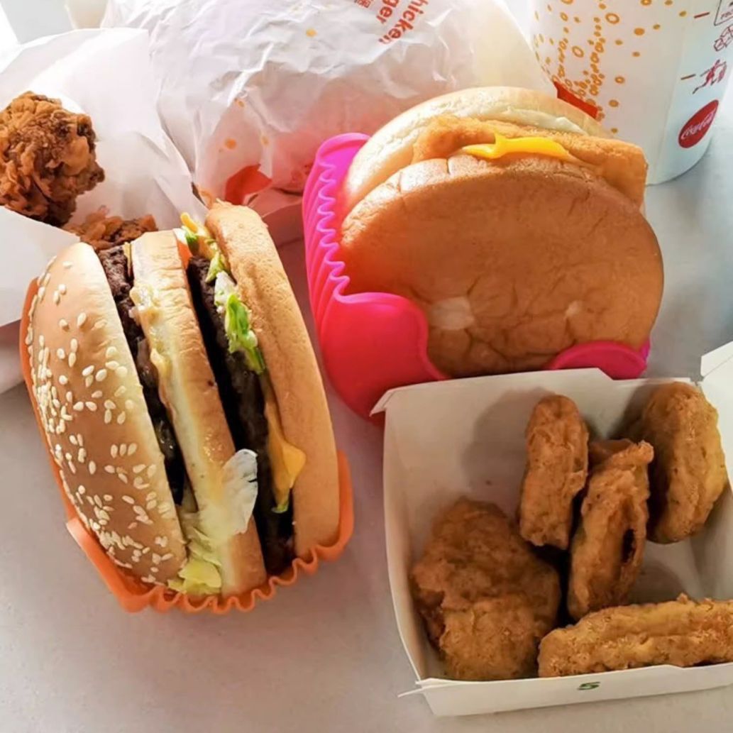 Burger Bud硅胶汉堡可伸缩免接触防脱落汉堡固定盒产品图