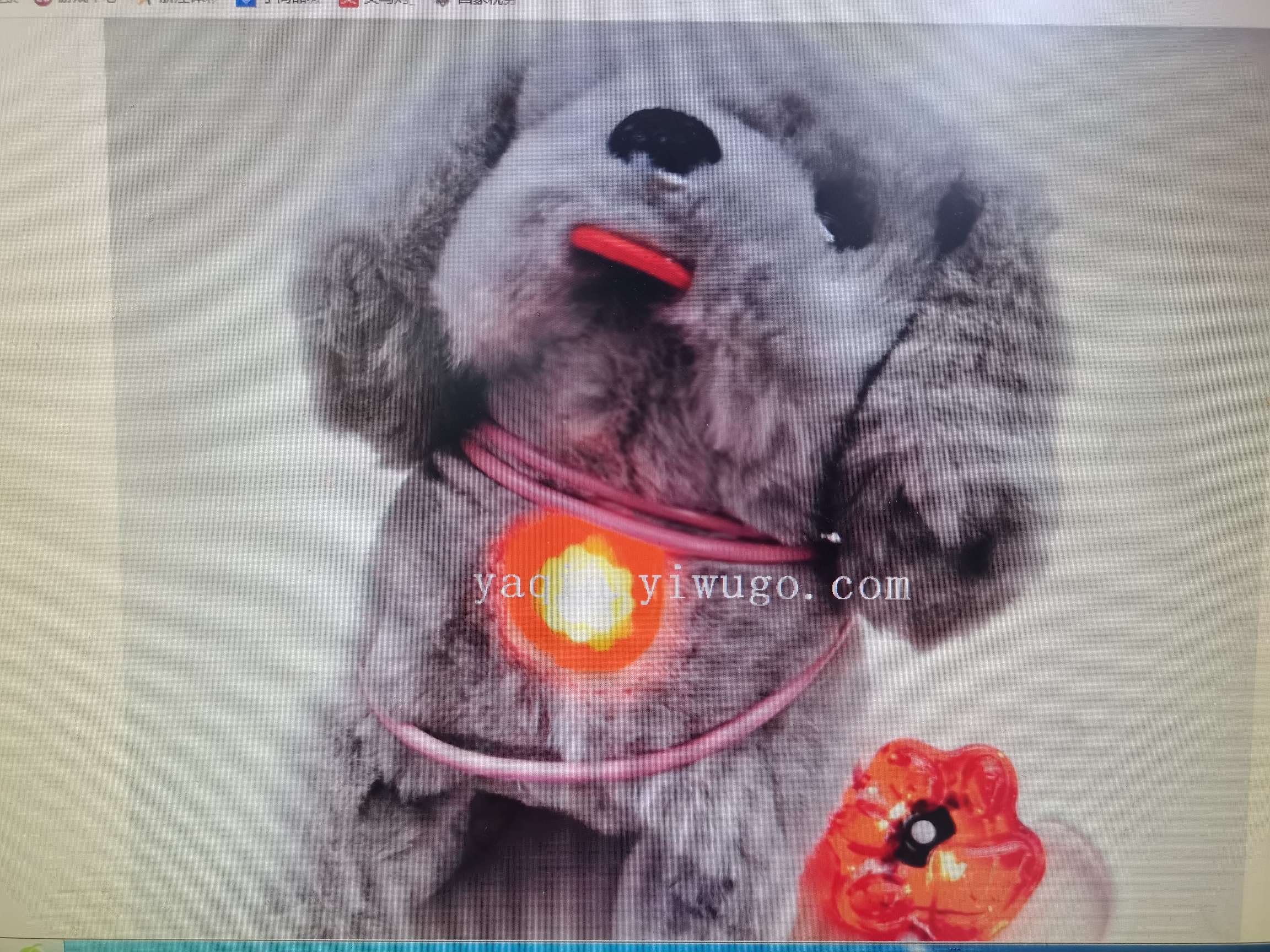 新款电动儿童毛绒玩具牵绳大狗带灯带叫声会走路摇尾巴地摊热卖厂家直销详情图9