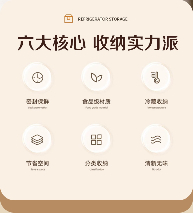 达爱丝九件套收纳盒350ml透明坚果泡水类花干密封盒可微波可冷藏详情2