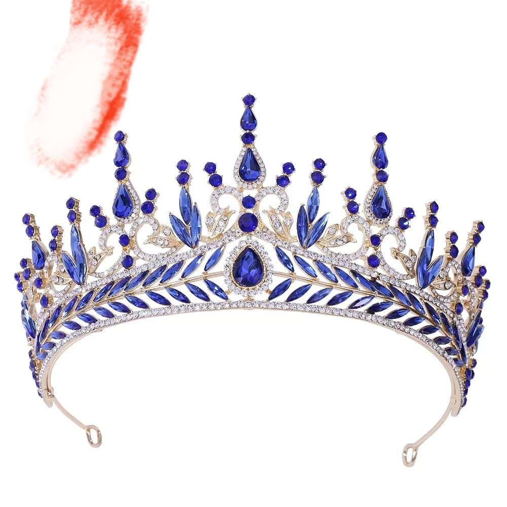 Bride's alloy crown headwear, headwear and hair accessory