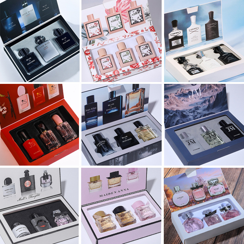 Men's and women's 3-piece perfume set, long-lasting fragrance gift box, gift perfume