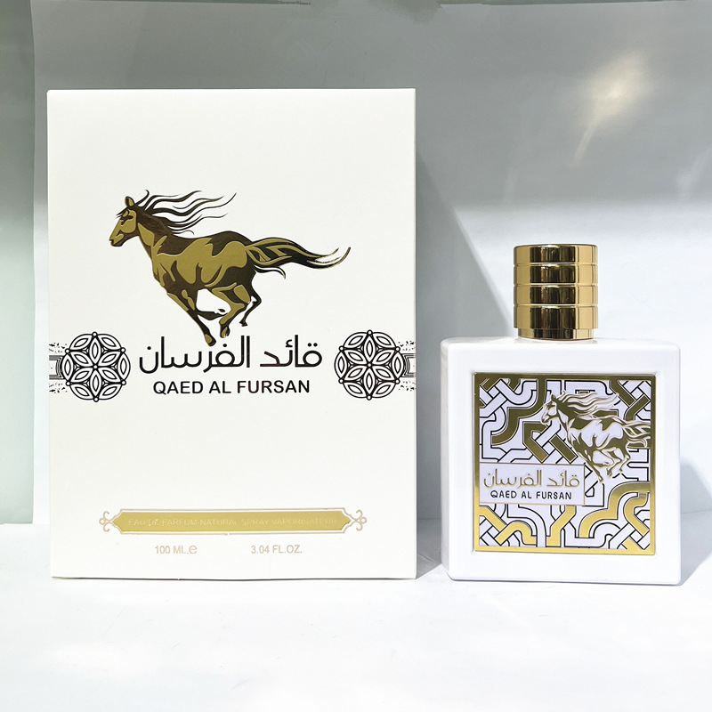 Middle East Dubai Foreign Trade wholesale Southeast Asian cross -border QAED al fursan white Mustang Arabic perfume Item Picture