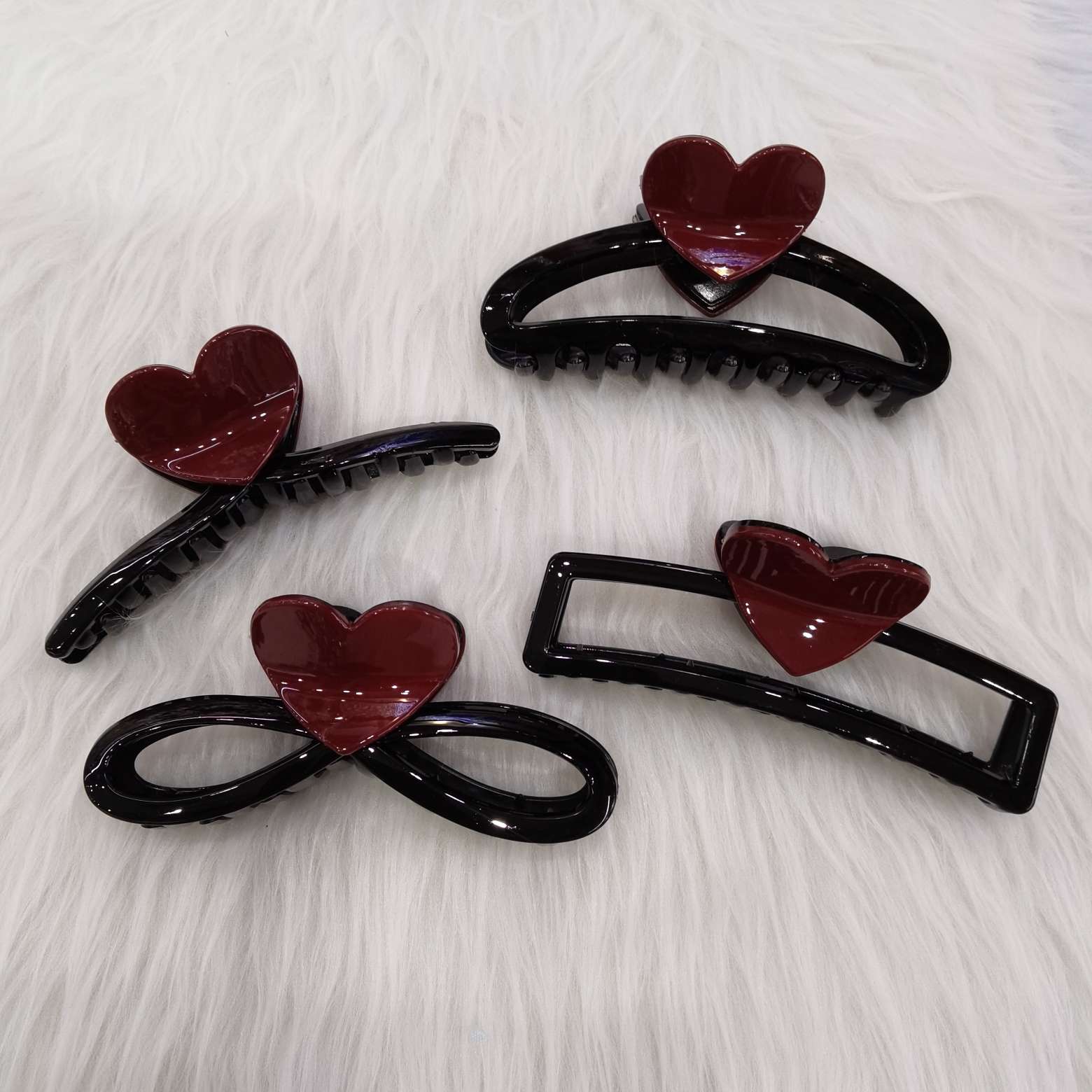 13 cm Ankela red dual-color heart-shaped gripper detail image 7