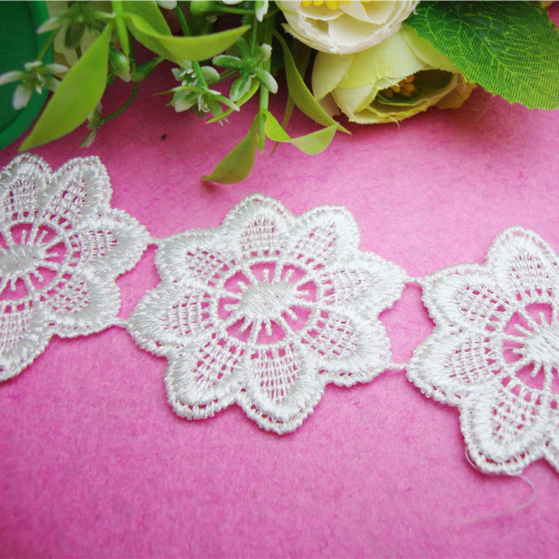 Embroidered lace, water-soluble polyester lace, Hanfu lace, home textile accessories, curtains Specification image