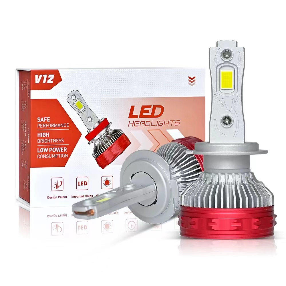 Automotive LED headlights V12, 150W high beams, high-power H4, H7, automotive parts full figure