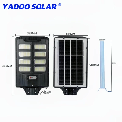 Yadoo Integrated Solar Street Light 300W Remote Control Light Control Human Induction High-Power Lighting