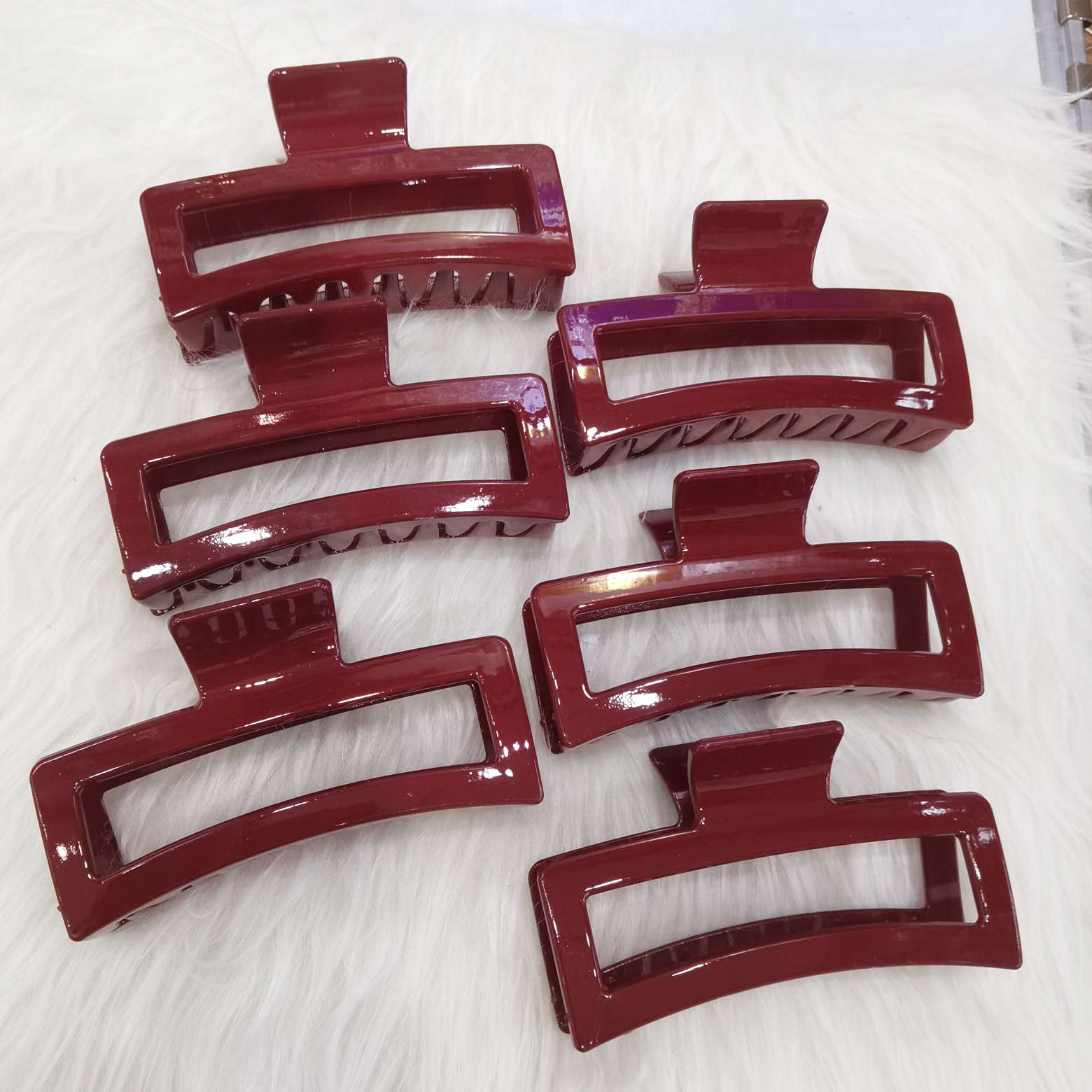 13 cm Ankela red hair clip plastic grabber is a hit online