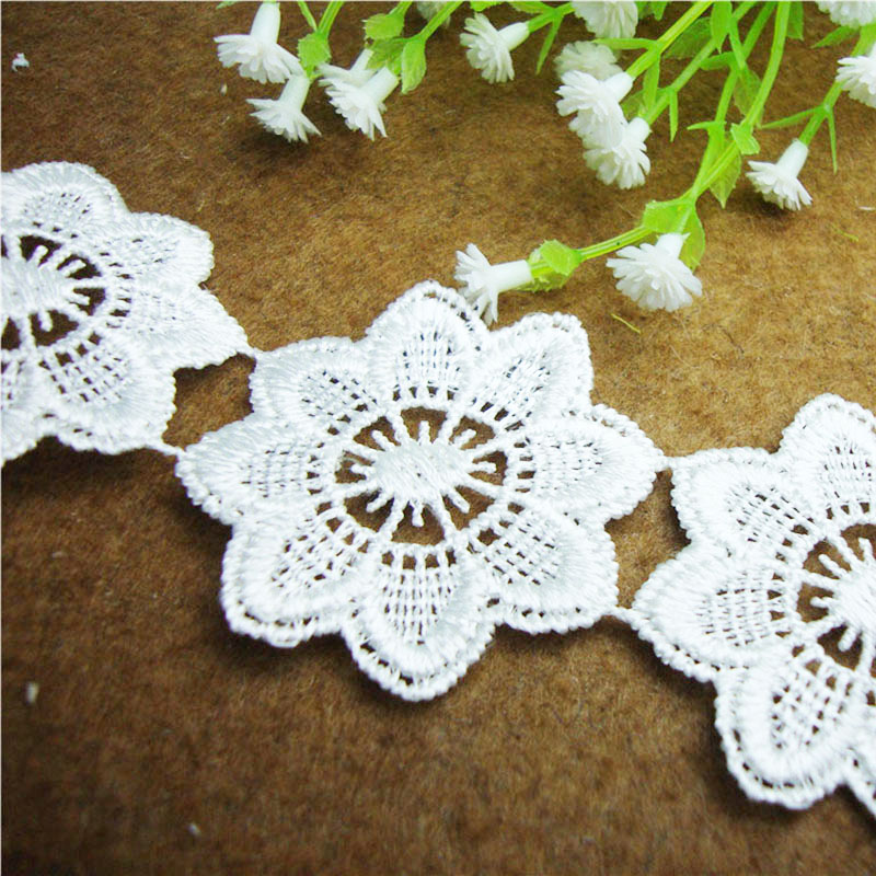 Embroidered lace, water-soluble polyester lace, Hanfu lace, home textile accessories, curtains details Picture