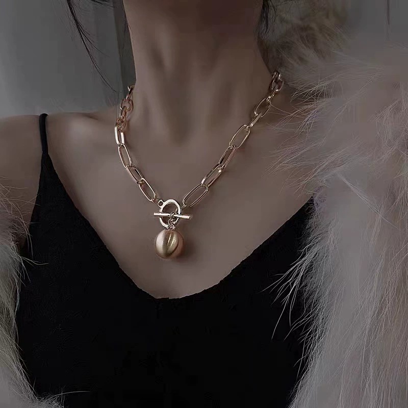 义乌饰品项链批发个性设计有求必应项链金属女气质锁骨链 时尚爆款