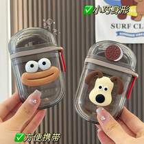 Travel Soap Box Portable Mini with lid sealed drain large no water High appearance level Nordic storage box
