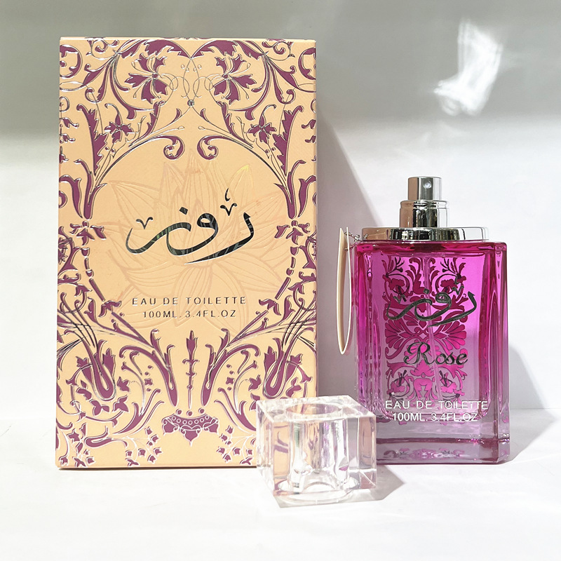 New cross-border supply, foreign trade wholesale ROSE floral purple high-end Arab women's perfume Item Picture