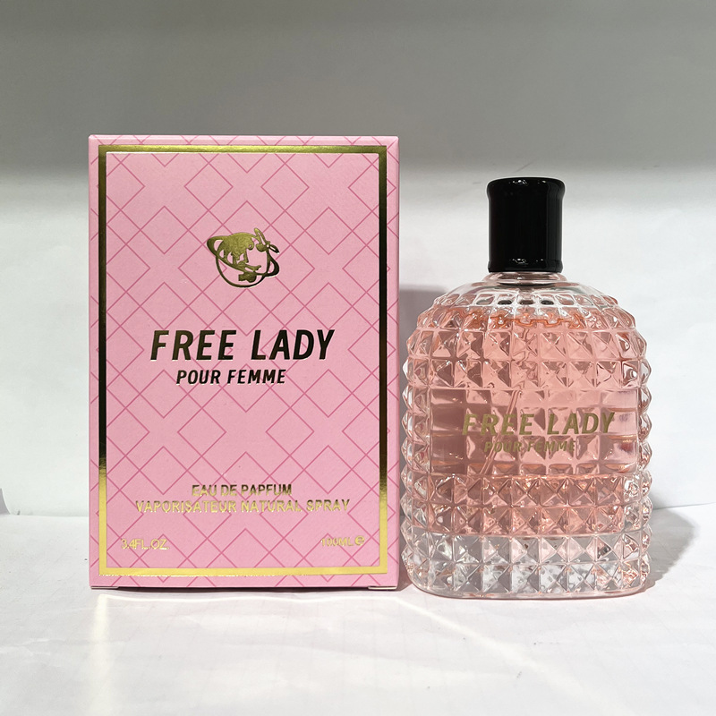 外贸货源工厂直销粉色浪漫FREE LADY阿拉伯女士香氛香水perfume