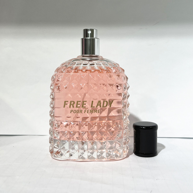 Foreign Trade Source Factory Direct Pink Romantic Free Lady Arab Lady Fragrance Perfume Perfume Perfume Specification drawing