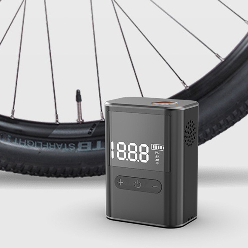 240412 digital display portable mini bicycle air pump, intelligent high-pressure air pump, mountain road bike, bicycle electric air pump, cycling equipment Specification image