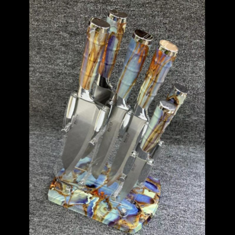 Hot-selling set of knives, six-piece set of knives, complete set of household knives Specification image