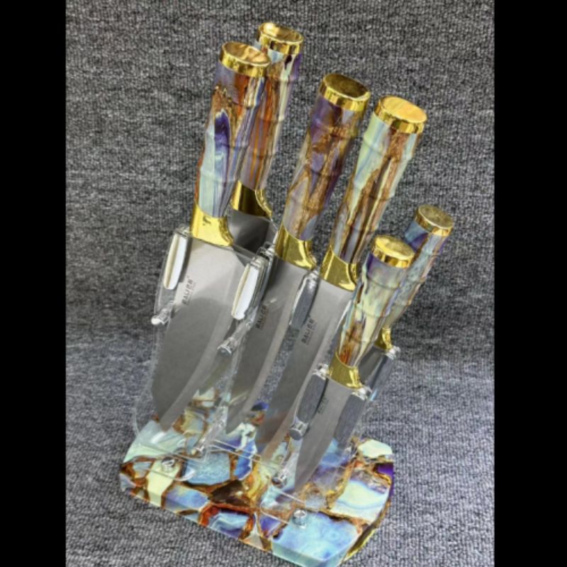 Hot-selling set of knives, six-piece set of knives, complete set of household knives details Picture