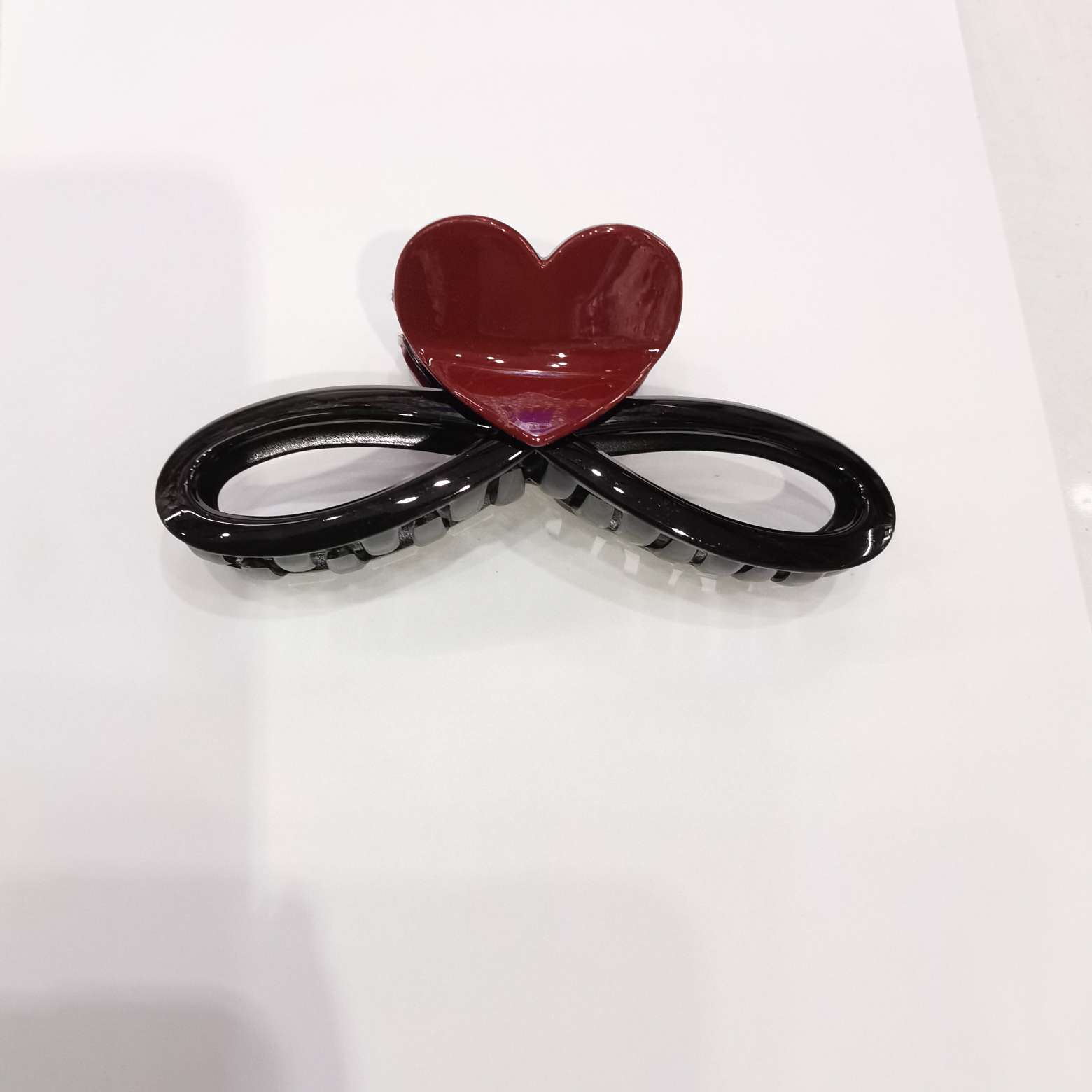 13 cm Ankela red dual-color heart-shaped gripper Item Picture