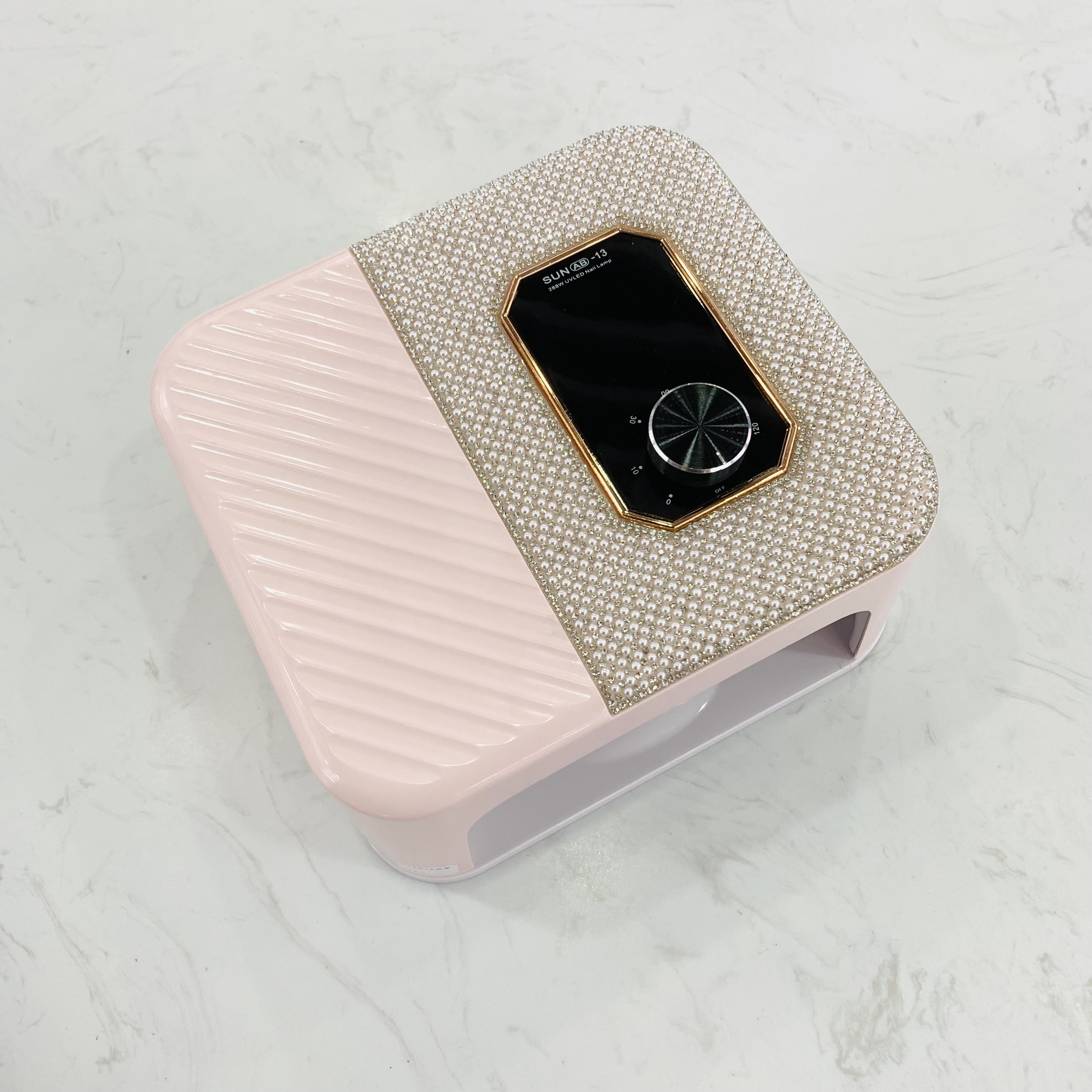 The new 288W with pearl nail lamp high power nail bake lamp knob control five speed timing intelligent sensing