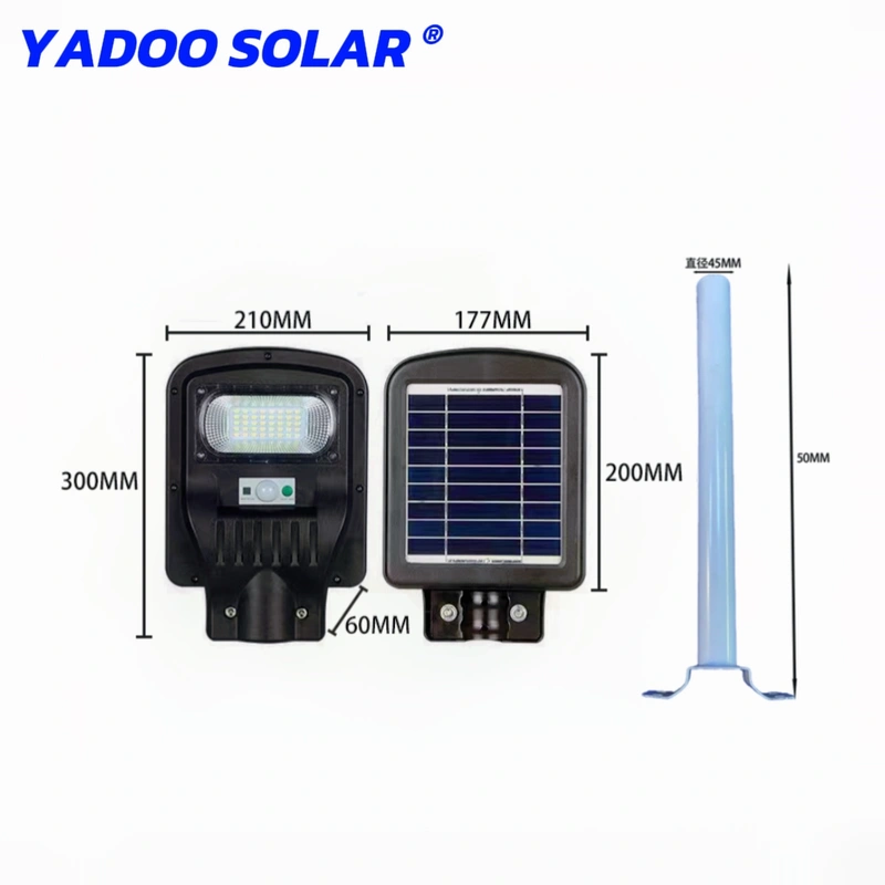 Yadoo Integrated Solar Street Light 100W Remote Control Light Control Human Induction High-Power Lighting