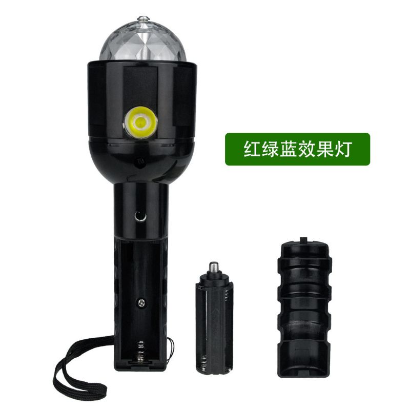 Handheld stage crystal magic ball lighting lamp, LED flashlight, stage light, high-intensity flashlight, LED colorful light Application Scenario
