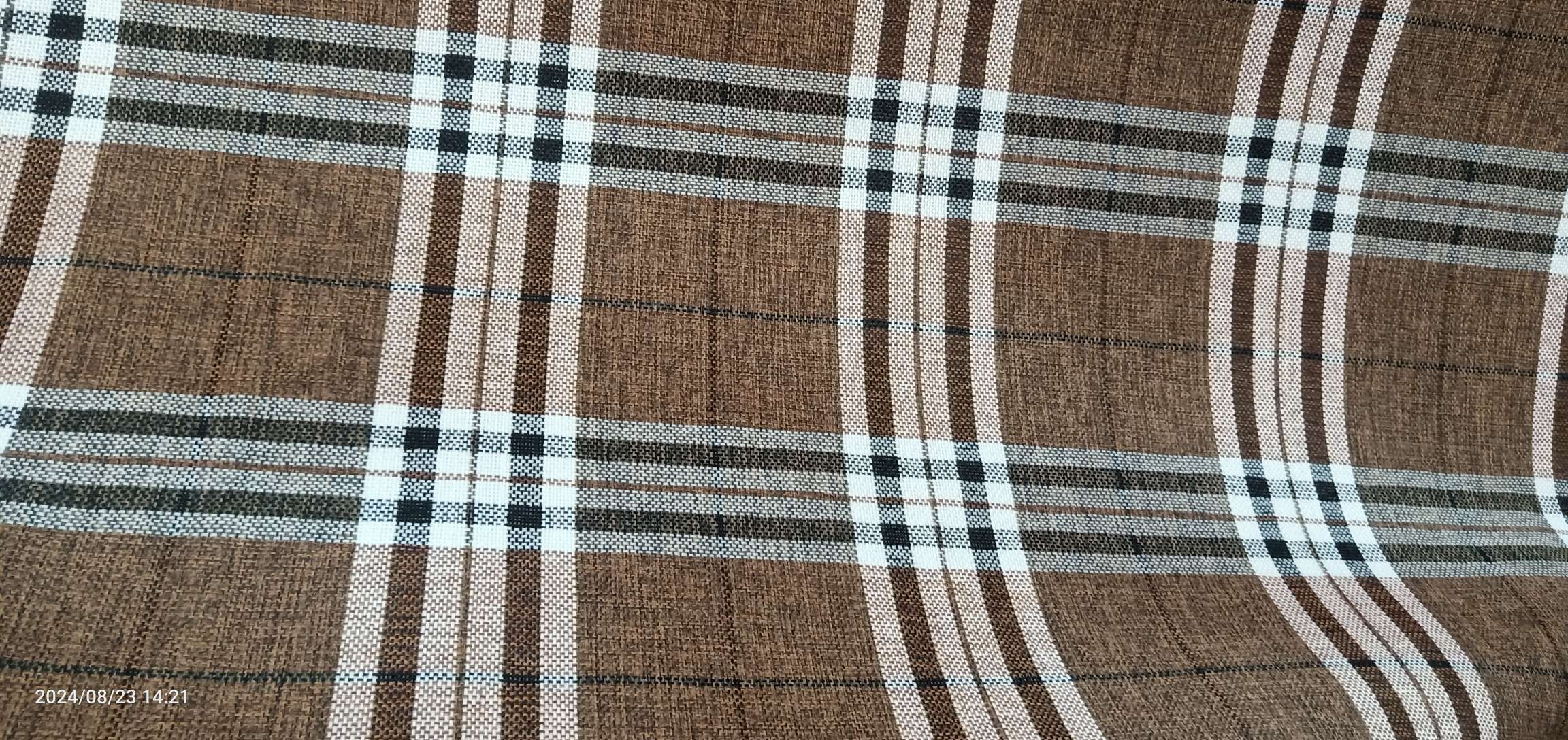 Imitation linen, checkered linen detail image 3