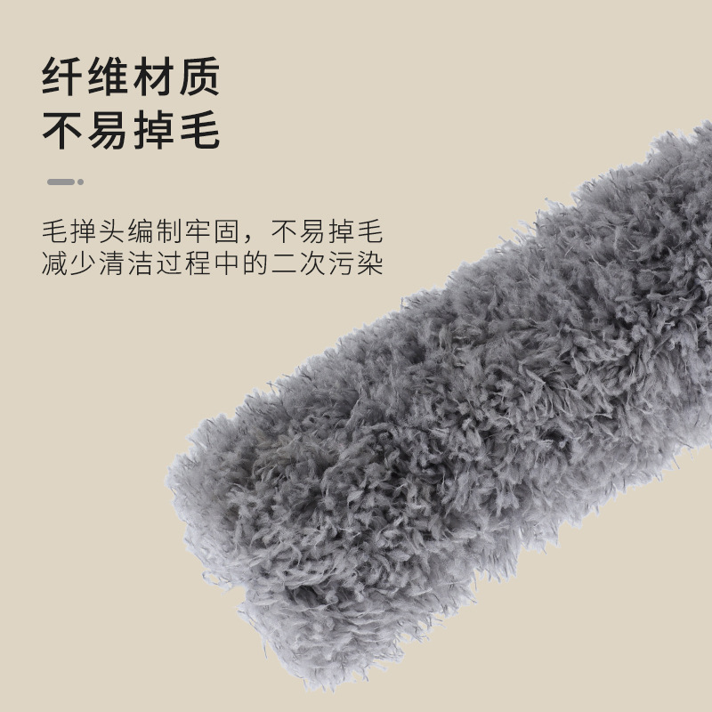 静电去尘掸子/床单整理器/扫床神器/对功能旋转刷/静电除尘掸产品图