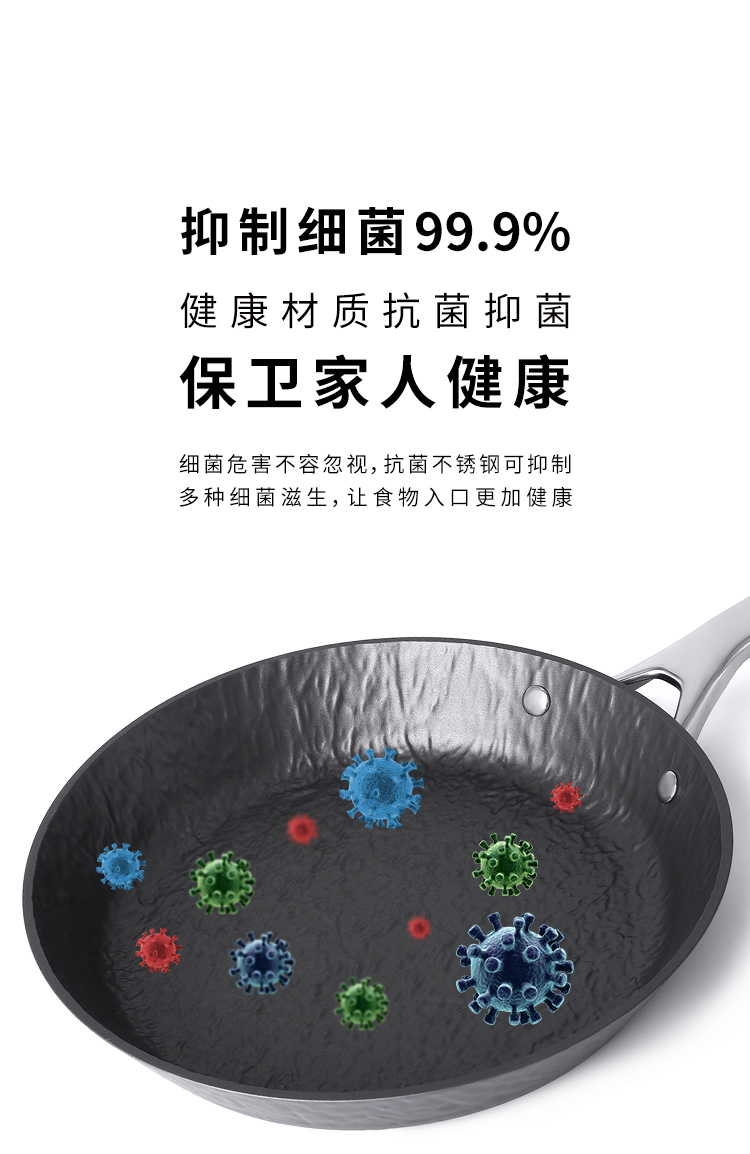 C&E Creative Cookware 3-piece set: A multi-functional non-stick frying pan with a composite bottom that is not picky about the stove. It is a kitchenware for home use pic 8