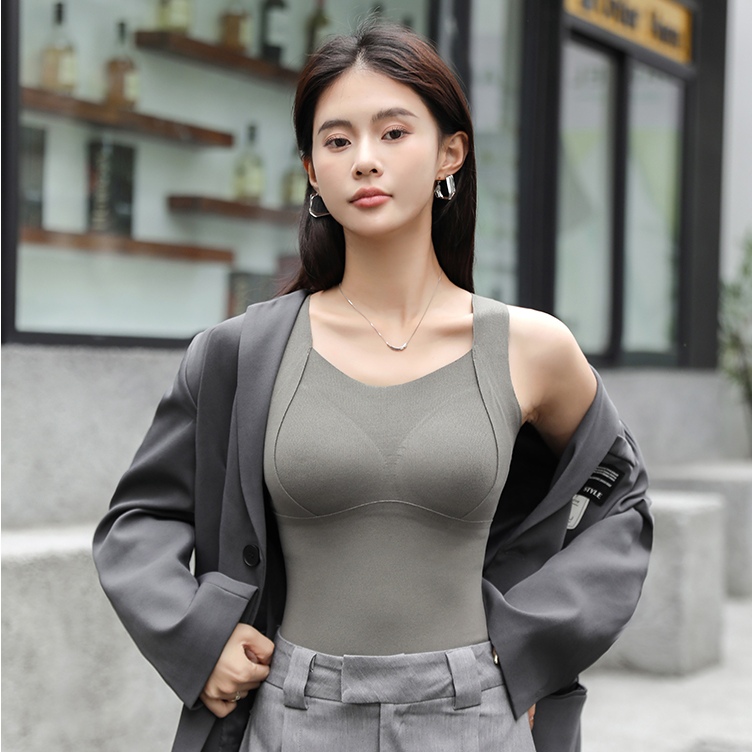 Imperial 5805 Warm Core Nourishing Underwear Integrated Thermal Underwear Micro-Brushed Seamless Fixed Cup Thermal Vest details Picture