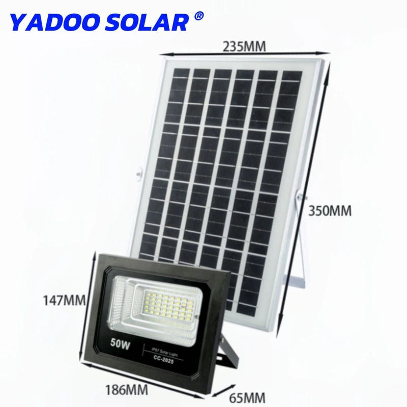 Yadoo Split Solar Floodlight 50W Remote Light-Controlled Led Household Waterproof Outdoor Lighting