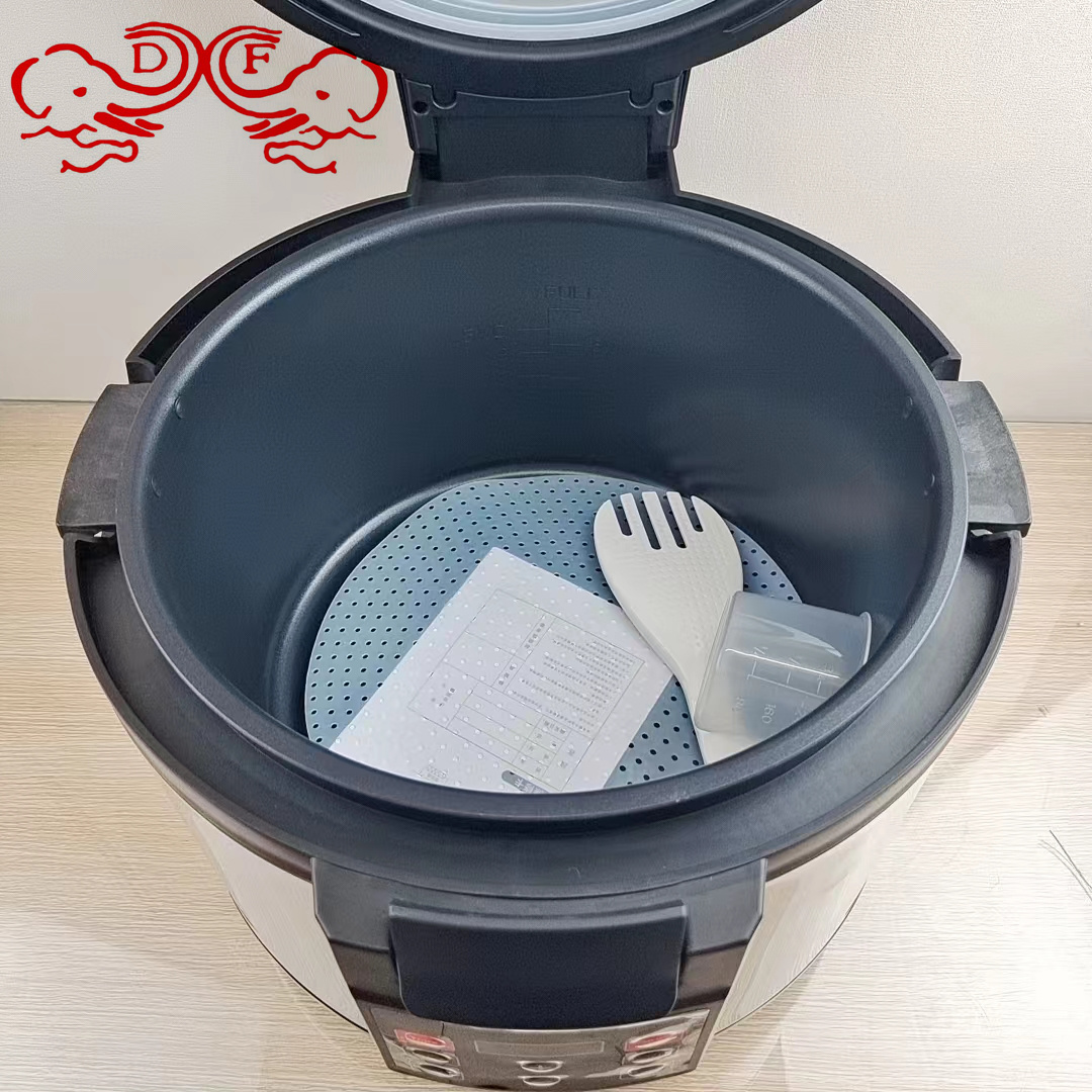 DF68796 Commercial and household rice insulated bucket, electric heating stainless steel large-capacity insulated pot, DF TRADINGHOUSE Specification image