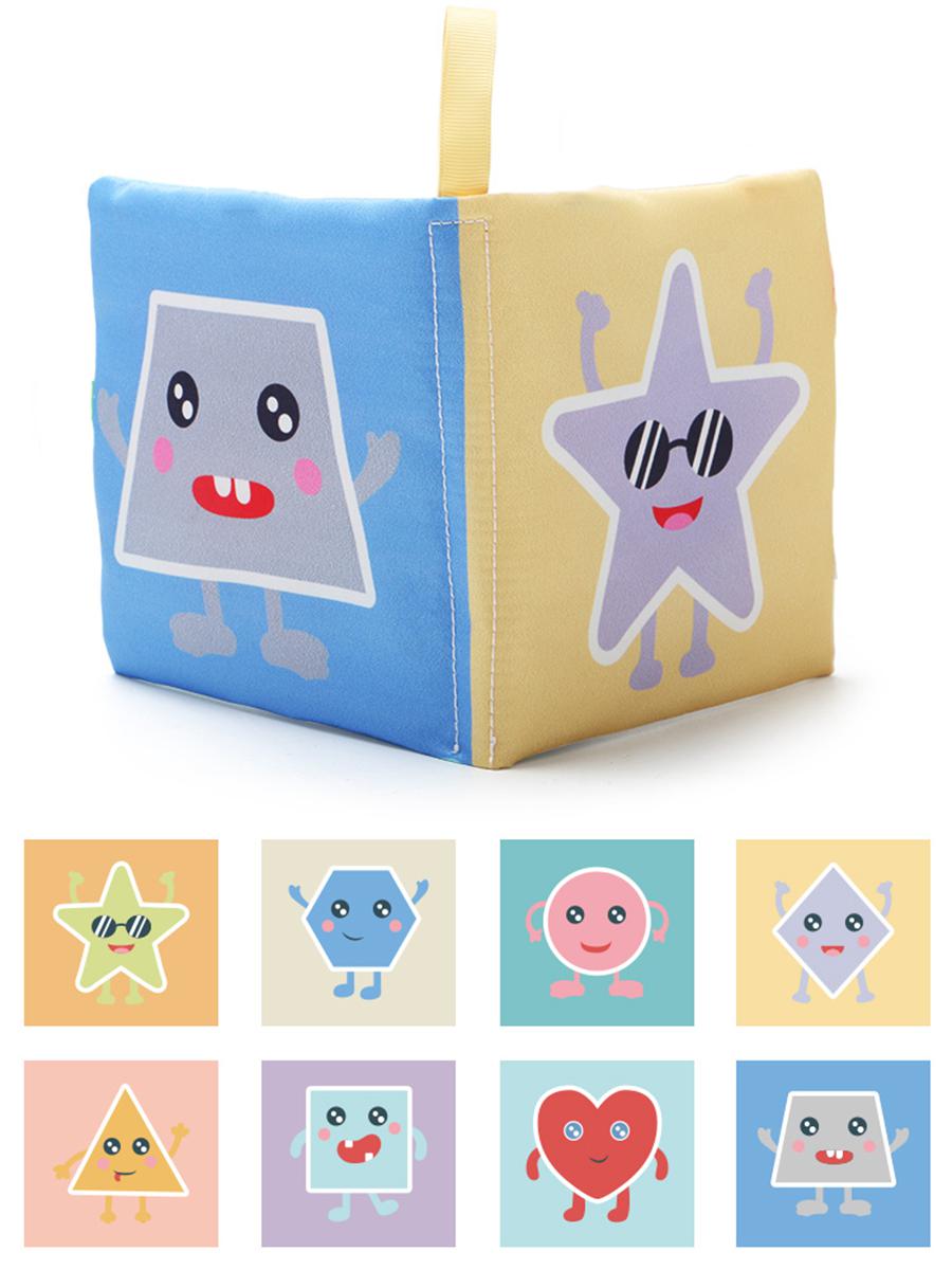 Cross-border best-selling 14cm shape recognition cloth book (4 pages, 8 sides)14cm Animal recognition Cloth Book (4 pages, 8 sides)14cm letter recognition cloth Book (4 pages, 8 sides) toys Specification image