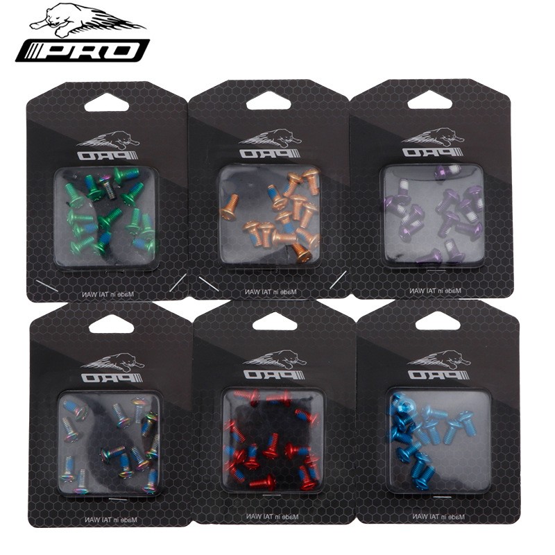 240109D Colorful IIIPRO Mountain bike disc screws Disc Brake Disc screws Brake disc plates Alloy steel T25 screws details Picture