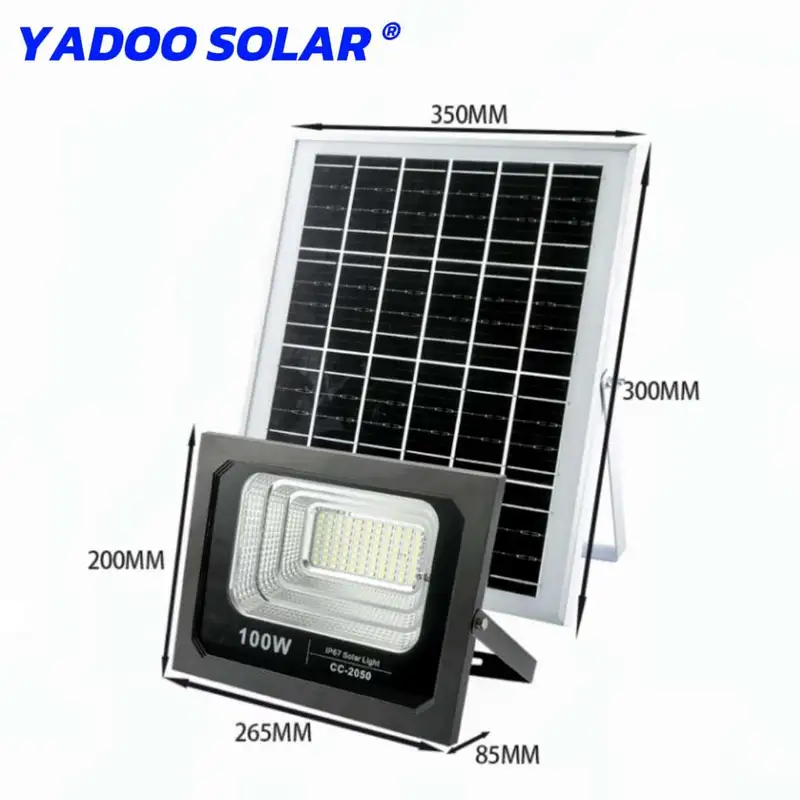 Yadoo Split Solar Floodlight 100W Remote Light-Controlled Led Household Waterproof Outdoor Lighting