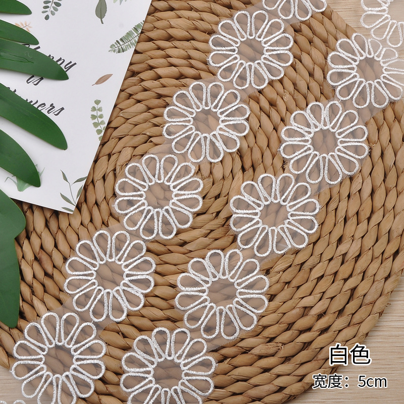 Factory direct sales of exquisite organza lace women's and wedding dress decoration accessories. A variety of colors to choose from. Wholesale of exquisite lace for women's decoration accessories Item Picture