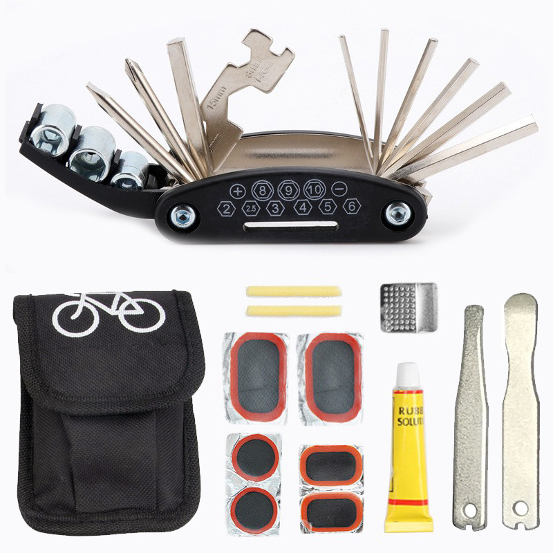 190516 Multi-functional folding Bicycle Repair Tool set, Maintenance combination, tire repair tool kit, Repair tool wrench set