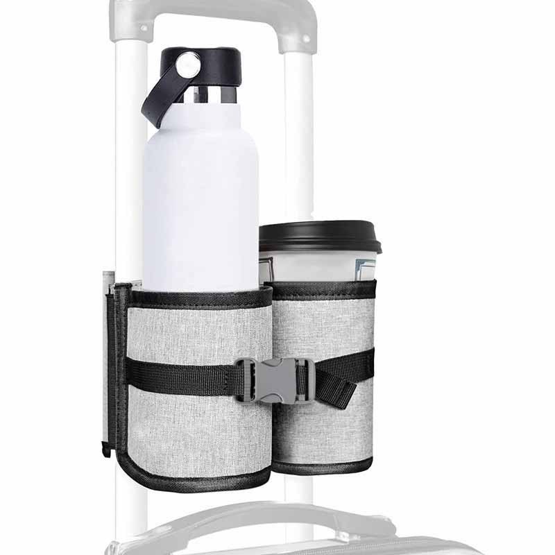 The manufacturer's new portable beverage bag for going out can hold 2 cups of milk tea and coffee. It is a heat-insulating bag with a pull handle and a water cup storage bag