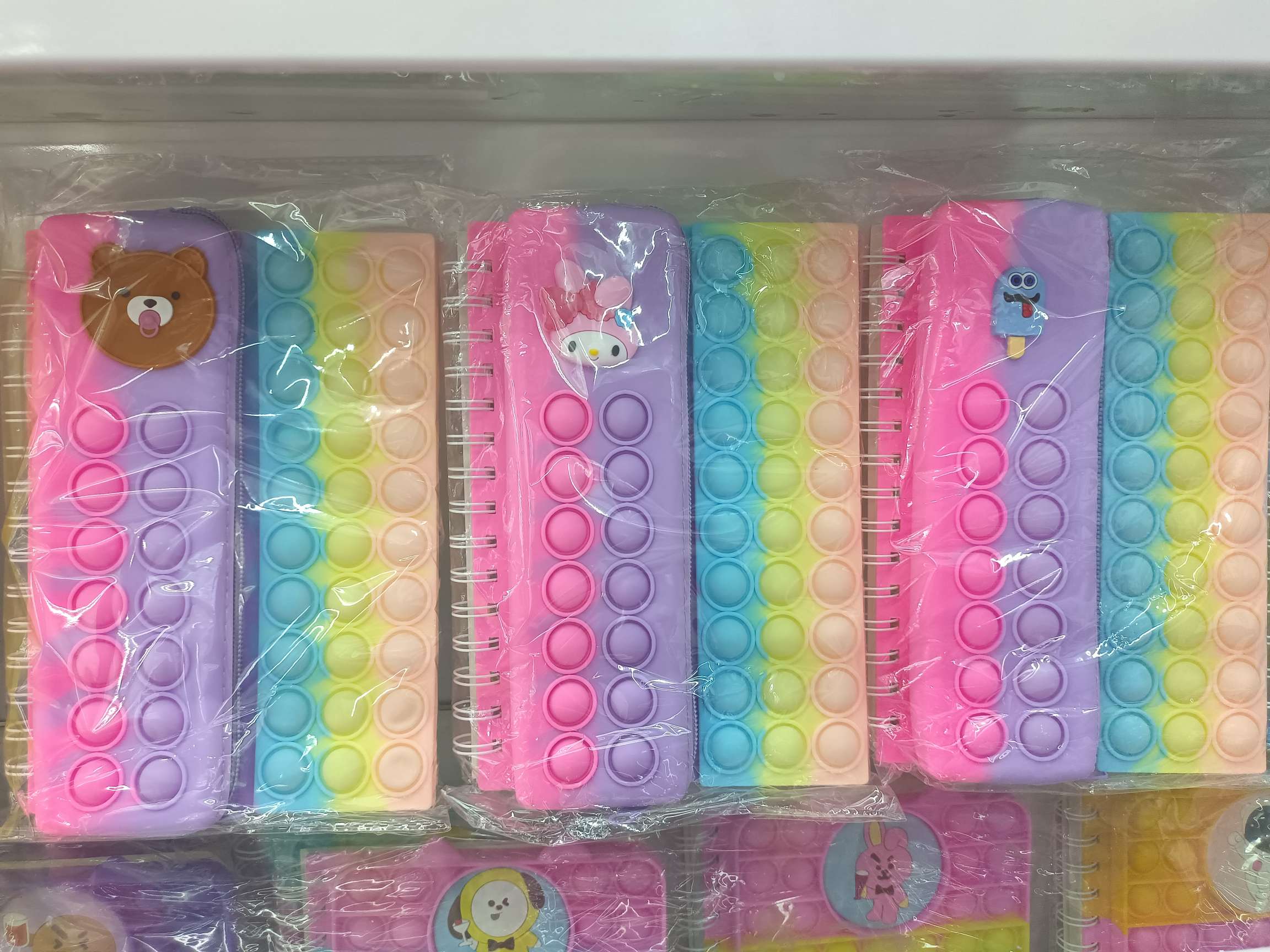 文具盒硅胶本，1件120PCS白底实物图