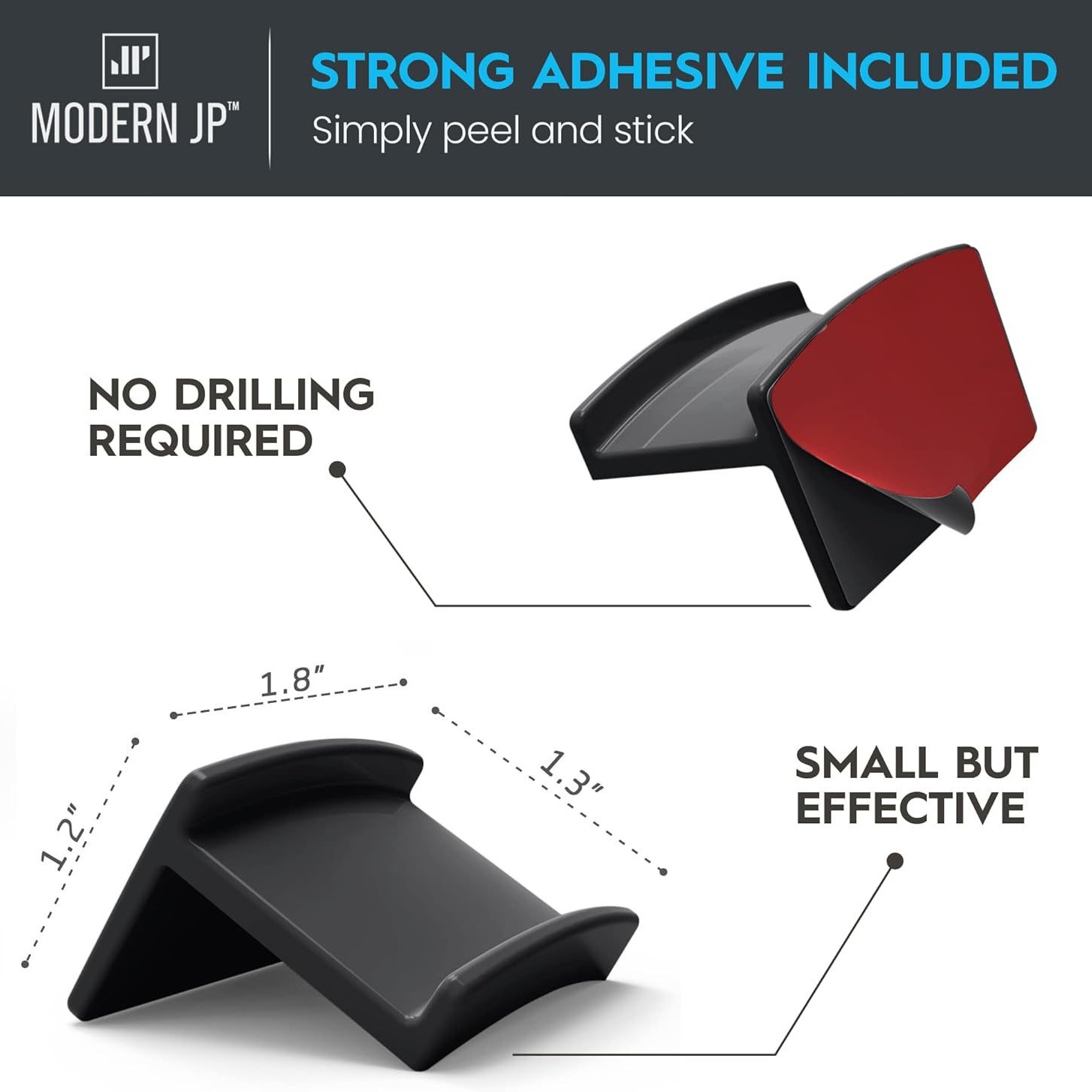 Cross-border hot modern and simple wall adhesive cap hook, minimalist cap stand design, sturdy cap stand, double-sided adhesive details Picture