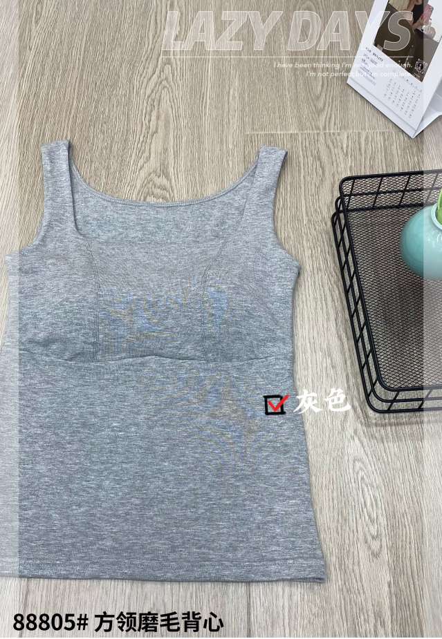 The Empire Of The United States 88805 Square Collar Wool Vest Autumn And Winter New Latex Coaster Fixed Cup Warm Underwear Vest undefined