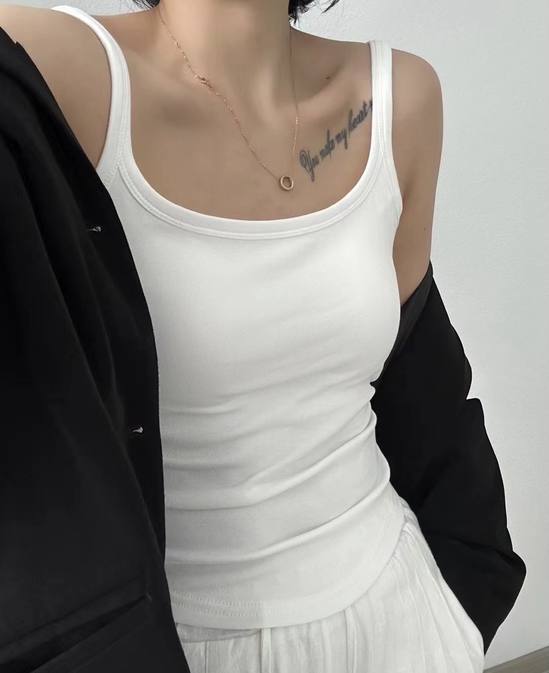 Imperial 88800 Mouses Hem Round Waistcoat Strap Simple Fashion Latex Cushion Fixed Cup One Body Warm Vest details Picture