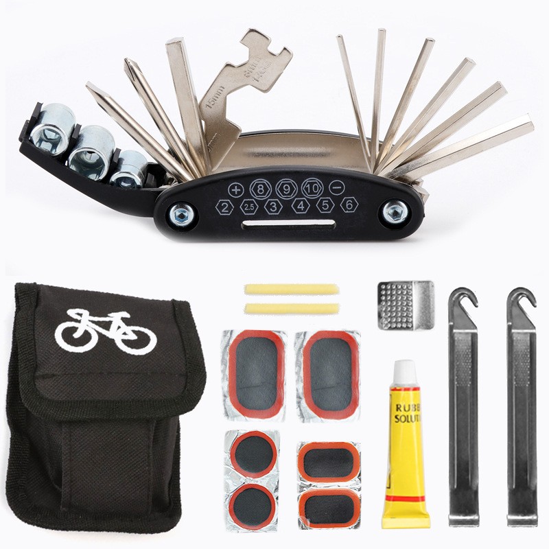190517 Multi-functional folding Bicycle Repair Tool set, Maintenance combination, tire repair tool kit, Repair tool wrench set