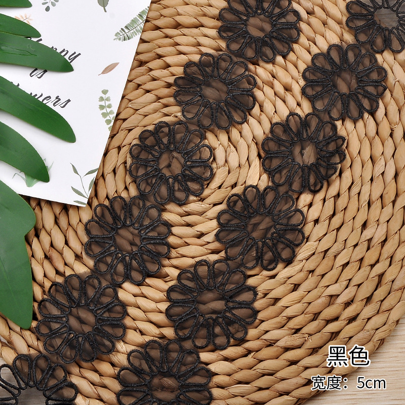 Factory direct sales of exquisite organza lace women's and wedding dress decoration accessories. A variety of colors to choose from. Wholesale of exquisite lace for women's decoration accessories Application Scenario