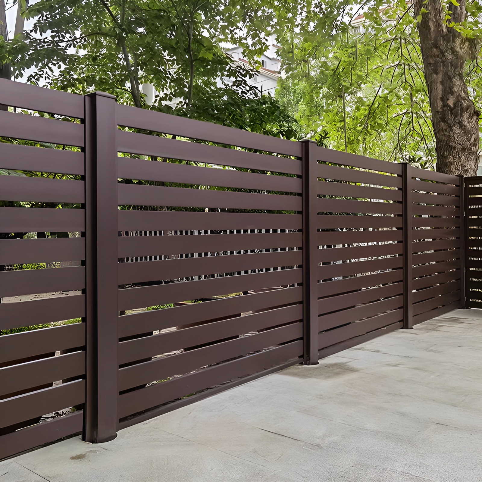 European villa aluminum fence garden residential courtyard aluminum fence rural outdoor new Chinese fence fence