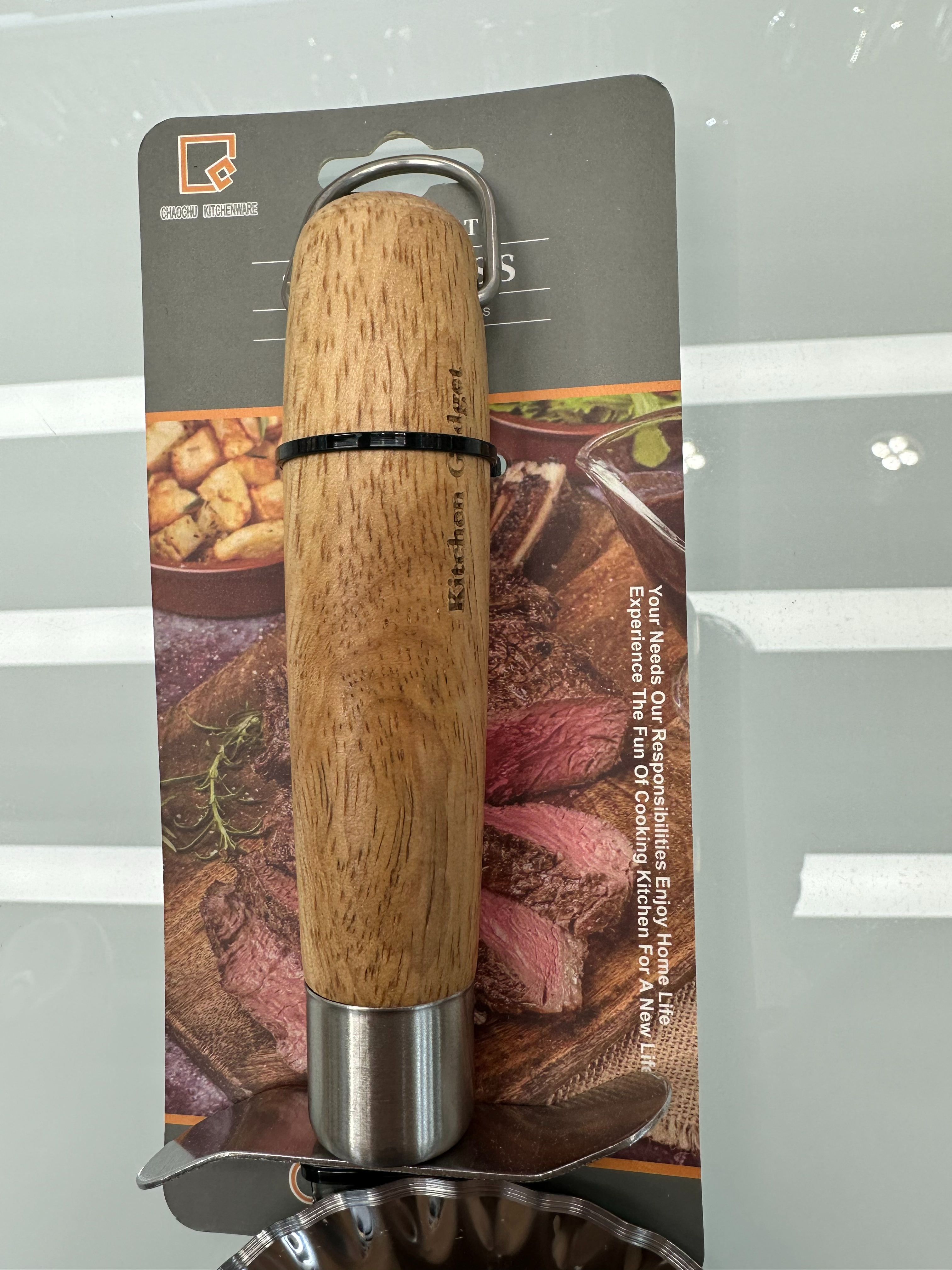 高档酒店用品厨房小工具木柄披萨刀批发家用实惠 披萨刀产品图