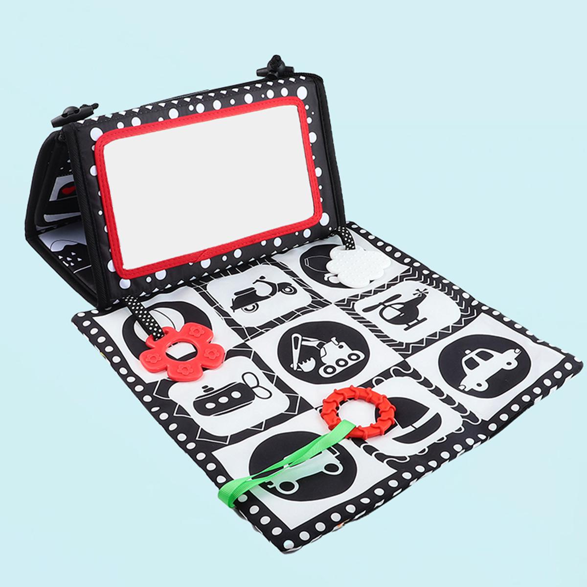 Cross-border sales of four fold mirror Four fold mirror + cloth mat four fold mirror + book toy details Picture