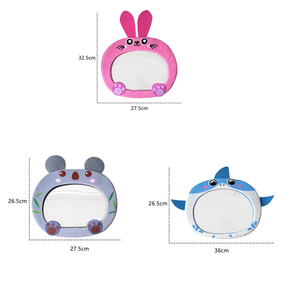 Cross-border sales of 26 letter set shark rearview mirror toy koala Rearview mirror Cartoon rabbit rearview mirror cartoon rearview mirror toy toy Item Picture