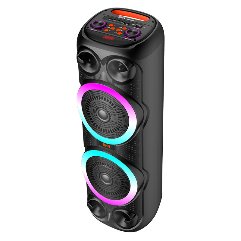 ZQS8252 8寸*2 无线麦   蓝牙音箱  唱歌音响