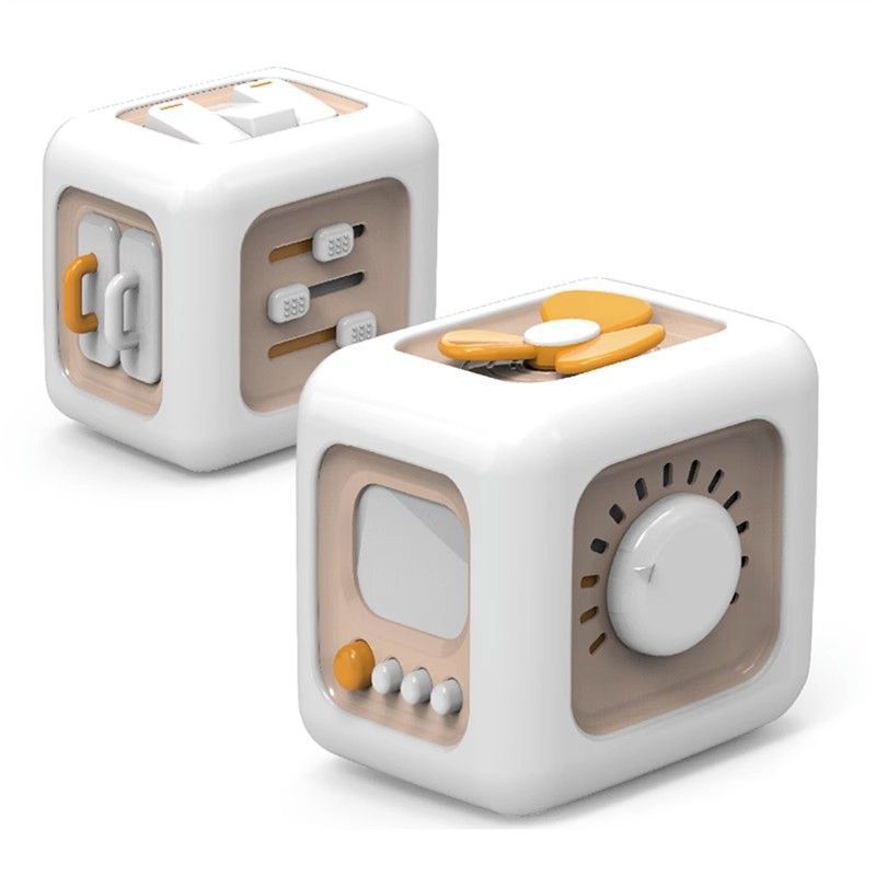 Baby Busy hand-grabbed Ball, Sensory Integration Intelligence Cube, Six Polyhedron Rubik's Cube, Moving Music, Early Education Busy ball Specification image